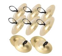 BESPORTBLE 10 Piezas Platillos Pequeños para Dedo de Percusión Instrumento de Metal Duradero para Danza del Vientre y Presentaciones Escénicas Ligero y Fácil de Usar