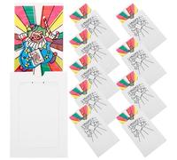 BESPORTBLE 10 Piezas Tarjetas Cambia Color Halloween Juguetes Bromas Preimpresas Pósters Libro Colorear Acuarela Lienzo Pequeño Creativo