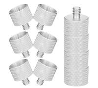 BESPORTBLE 10 Unidades Adaptador de Rosca Micrófono Metal Conversor para Soporte Trípode Brazo Boom Compatible con Podcast y Accesorios Mic Stand