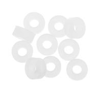 BESPORTBLE 10 Unidades Anillo Junta de Sellado Resistente y Portátil Blanco de Silicona Inflador de Neumáticos para Válvula de Aire en Escenarios de Inflado Variados y Neumáticos de Coche