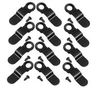 BESPORTBLE 100 Clips de Fijación para Marco de Fotos Giratorios de Hierro Negro Tornillos, Soporte para Colgar Cuadros y Manualidades, Kit de 100 Piezas para Marcos DIY en Decoración