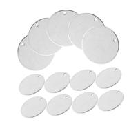 BESPORTBLE 100 Etiquetas De Metal Para Joyería Etiquetas De Grabado Para Perros Etiquetas De Estampado Para Bricolaje Placas De Grabado Dijes Para Joyería Etiquetas De Identificación