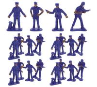 BESPORTBLE 100 Miniaturas de Policías para Decoración de Mesas de Arena - Figuras de Juguete Realistas de Policías, Miniaturas de Plástico, Figuras de Acción para Decoración de Escritorio, Micro