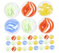 BESPORTBLE 100 Piezas Canicas de Vidrio Decorativas Mezcla de Colores Brillantes para Jardín Canicas Lisas para Acuarios y Decoración Exterior