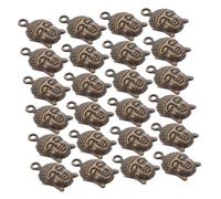 BESPORTBLE 100 piezas Cuentas Cabeza de Vintage Colgantes para Pulseras y Collares Accesorios Religiosos DIY