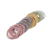 BESPORTBLE 100 Piezas Cuerda Cabello Sin Costuras Fina y Elástica Accesorios Cabello Para Niñas y Coleteros Cómoda Para Usar Tonos Primaverales