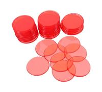 BESPORTBLE 100 Piezas Fichas de Bingo Transparentes para Contadores de Matemáticas para Aula y Aprendizaje Educativo Marcadores Plásticos Redondos para Actividades Infantiles