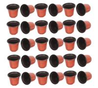 BESPORTBLE 100 Piezas Macetas de Plástico para Unidades Macetas Bicolor Resistentes para Jardinería Interior Huerto y Decoración de