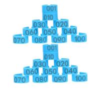 BESPORTBLE 100piezas Anillos De Identificación para Aves Bandas De Patas Numeradas y Legibles para y Pollos Coloridos y Resistentes Gestión Granjas