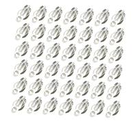 BESPORTBLE 100piezas Clips Orejas Respetuosos Ambiente Pinzas para Orejas sin Perforar Accesorios para Pendientes para Hacer Joyas sin Dolor ni Necesidad
