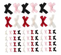 BESPORTBLE 100piezas Pinzas Pelo Lazo Horquilla De Lazo Para Niñas Accesorios Para Peinados Cotidianos Mini Pinzas Forma De