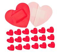 BESPORTBLE 100piezas Vendajes Forma de Corazón para Heridas Parches Adhesivos Transpirables Protectores de Heridas para Uso Diario Casa