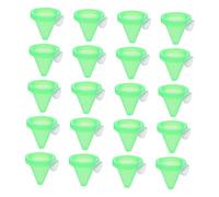 BESPORTBLE 10piezas Alimentador De Peces con Ventosa Contenedor De Comida para Acuario para Alimento De Peces Diseño Transparente y Práctico para Tanques De Agua y Acuarios