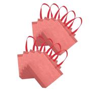 BESPORTBLE 10piezas Bolsas de Tela No Tejidas Reutilizables para Compras Regalos de Fiesta y Uso Diario Bolsas de Almacenamiento Portátiles Bulk para Mujeres y Niñas para Viajes y Mercados