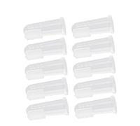 BESPORTBLE 10piezas Cepillo De Dientes De Silicona Para Mascotas Para Perros y Gatos Diseño De Dedo Efecto De Limpieza Eficaz Portátil y Duradero