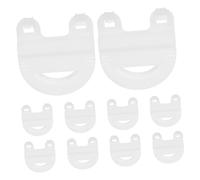 BESPORTBLE 10piezas Clips para Jaula De Conejo Hebillas De Alambre De Plástico Seguro Hebilla Lateral Fija para Conejos Hámsteres y Animales Pequeños