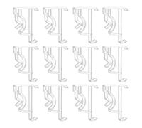 BESPORTBLE 12 Clips de plástico Transparente Ocultos para Cenefa: persianas horizontales de imitación de Madera, Clip de Repuesto Transparente de 2 Pulgadas para Cenefa de persiana Veneciana.
