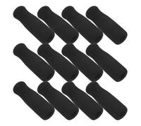 BESPORTBLE 12 Empuñaduras Acolchadas Antideslizantes para Andador y Muletas Fundas de Espuma Negra para Agarre Cómodo Accesorios para Personas Mayores y Discapacitadas Pack de 12