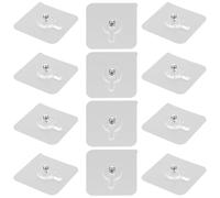 BESPORTBLE 12 Pegatinas Invisibles sin Rastro para Colgar Cuadros sin Perforar Tornillos Expuestos de 6 MM Adhesivas Resistentes para Paredes de Cemento y Madera Dura Kit sin Clavos para