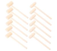 BESPORTBLE 12 Piezas de Madera para Mini Mazos de Juguete Multifuncionales para Entrenamiento Manual y Pasteles Estilos Regalo Montessori para Niñas y Pequeños