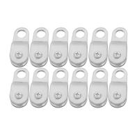 BESPORTBLE 12 Piezas Polea para Cuerda de 6mm con Diseño Ligero y Resistente al Desgaste, Rueda Giratoria con Sistema de Rodamiento Suave para Trabajos de Elevación y Utilidad