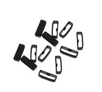 BESPORTBLE 12 Piezas Silicone Watch Strap Keeper Loop Antislip Soft Flexible Replacement Ring For Sport Smartwatch Bands