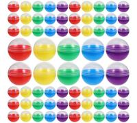 BESPORTBLE 120 Piezas Cápsulas Redondas Pequeñas Transparentes para Máquina Expendedora Cajas Rellenable para y Juguetes Contenedores Plásticos DIY para Manualidades y Almacenamiento