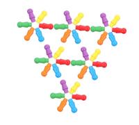 BESPORTBLE 120 Piezas Madera Multicolor para Damas Chinas Figuras Peones Coloridos Reemplazo para Mesa Accesorios Divertidos y Versátiles para