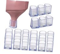BESPORTBLE 12pares Fundas para Tacones Transparentes De Tacón Antideslizantes y Reutilizables Protección contra Grietas y Tropiezos para Mujeres Bodas y Actividades Al Aire