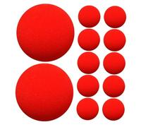 BESPORTBLE 12Piezas Bolas De Esponja Rojas para Trucos De Unidades De Accesorios De Rendimiento para Entretenimiento