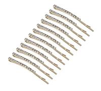 BESPORTBLE 12piezas Horquillas Gemas De Imitación Elegantes Carácter Para y Niñas Doradas y Para Diario