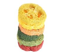 BESPORTBLE 12piezas Juguete De Masticar para Mascotas Forma De Rodaja De Raíz De Loto para Hámsteres y Conejos Juguete Seguro para Morder y Cuidado Color Aleatorio Grande