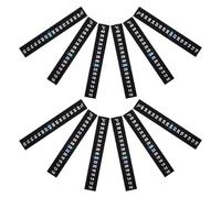 BESPORTBLE 12piezas Pegatina para Termómetro LCD de Acuario y Terrario Tira Adhesiva para Reptiles y Anfibios Indicador de Temperatura