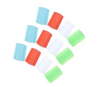 BESPORTBLE 12piezas Peines De Plástico Para Mascotas De Peines De Doble Cara Con Dientes Herramienta De Aseo Para Perros y Gatos Blanco Verde Azul Naranja