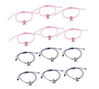 BESPORTBLE 12piezas Pulseras Inspiradoras de Cordón Trenzado Hechas Mano Joyería Ajustable de Concienciación Mental para Mujeres Accesorios para Festivales y Eventos de Pulseras de Cuerda Tre