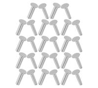 BESPORTBLE 14 Pares Remaches para Mangos de Cuchillos Acero Inoxidable 20 MM Fijadores para Mango de Madera Herramientas para Reparación y Fabricación de Cuchillos de Chef