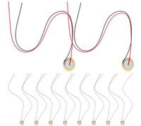 BESPORTBLE 15 Piezas Disco Piezoeléctrico con Cable para Guitarra y Batería Captador de Contacto Compacto y Ligero para Mejorar Sonido Accesorio Musical Versátil y Fácil Conexión