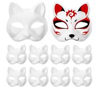 BESPORTBLE 15 piezas máscaras en blanco para fiestas de cumpleaños