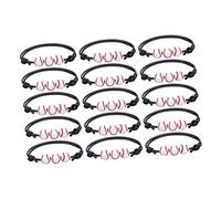 BESPORTBLE 15 piezas Pulsera de Béisbol Trenzada para Niñas Accesorios Deportivos para Eventos y Fiestas