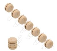 BESPORTBLE 15 Piezas Yo Yo de Madera para Juguete DIY para Pintar y Decorar y Seguro para Fiestas Infantiles y Desarrollo de Concentración
