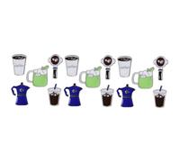 BESPORTBLE 15piezas Conjunto De Pines De Café Broches De Taza y Cafetera Accesorios Para Mochilas y Ropa Elegantes y Para