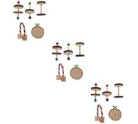 BESPORTBLE 15piezas Juguete De Madera para Hámsters De Masticar y Accesorios para Pequeñas y Ejercicio