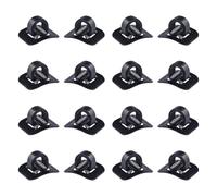 BESPORTBLE 16 Clips para Cables de Bicicleta Negros Guía de Manguera y Abrazaderas en C de Plástico para Fijación Segura y Gestión de Cables en Bicicletas de Montaña y Carretera