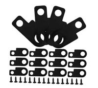 BESPORTBLE 16 juegos Soportes Metálicos para Pedales de Guitarra Eléctrica con Accesorios de Montaje y Tornillos Compatibles con Diversos Modelos de Pedales Diseño Elegante y Estable para