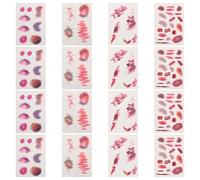 BESPORTBLE 16hojas Parche De Simulación De Herida Realista Tatuaje De Cicatriz Falsa Pegatinas De Moretones Para Maquillaje De Zombi Kit De Artículos Para Fiestas De Halloween