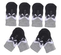 BESPORTBLE 16piezas Calcetines Antideslizantes para De Protección para Patas Calcetines De Interior para Calentadores De Patas para y Gatos Diseño Aleatorio