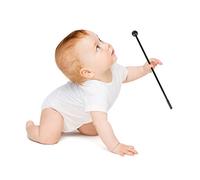 BESPORTBLE 1bolsa Baquetas De Plástico Negras Palillos De Tambor Para Niño Niña Accesorios Didácticos Infantiles Diseño Ergonómico y Duradero Instrumento Musical De Mano Para Educación Infant