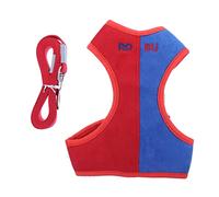 BESPORTBLE 1juego Arnés Ajustable para Perros y Gatos Conjunto De Pechera y Correa De Suede Mesh para Paseos Exteriores