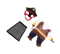 BESPORTBLE 1juego Disfraz De Perro Pirata para Halloween Ropa Cómoda y Estilosa para Mascotas Traje De Cosplay para Fiestas y Eventos para Perros y Gatos Talla