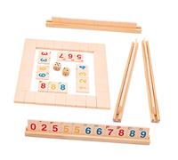 BESPORTBLE 1Juego Madera para Jugadores Diversión Matemática y Familiar para Fiestas y Material Resistente y Duradero Educativo para